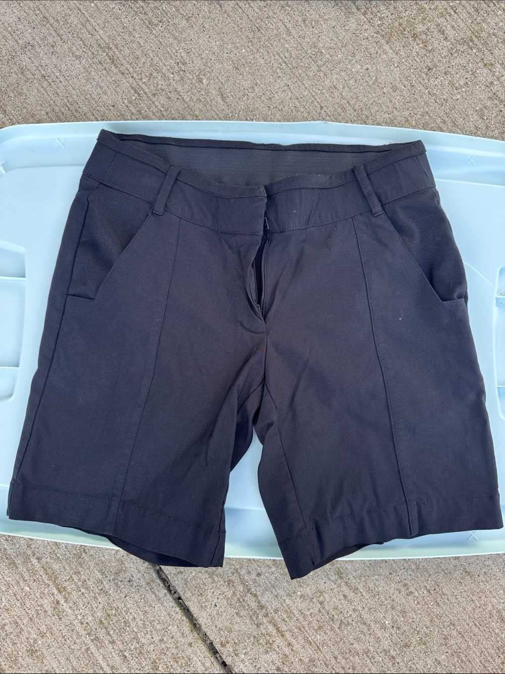 Simply Vera Vera Wang Black Tailored Bermuda Shorts